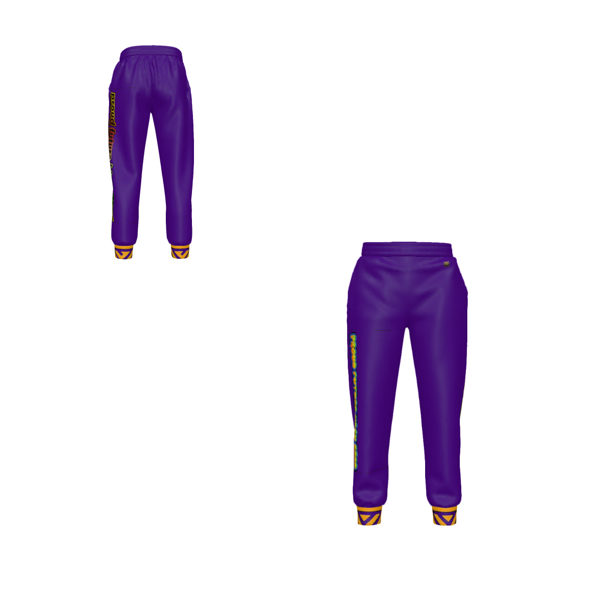 HBCU Unisex Graffiti Joggers in Purple