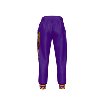 HBCU Unisex Graffiti Joggers in Purple