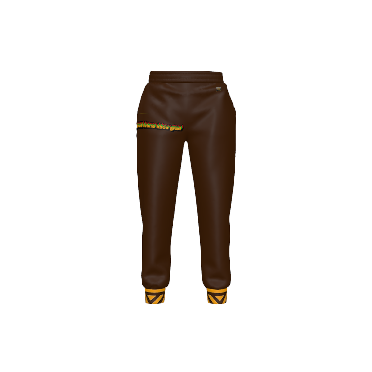 Proud Future HBCU Unisex Graffiti Joggers in Brown