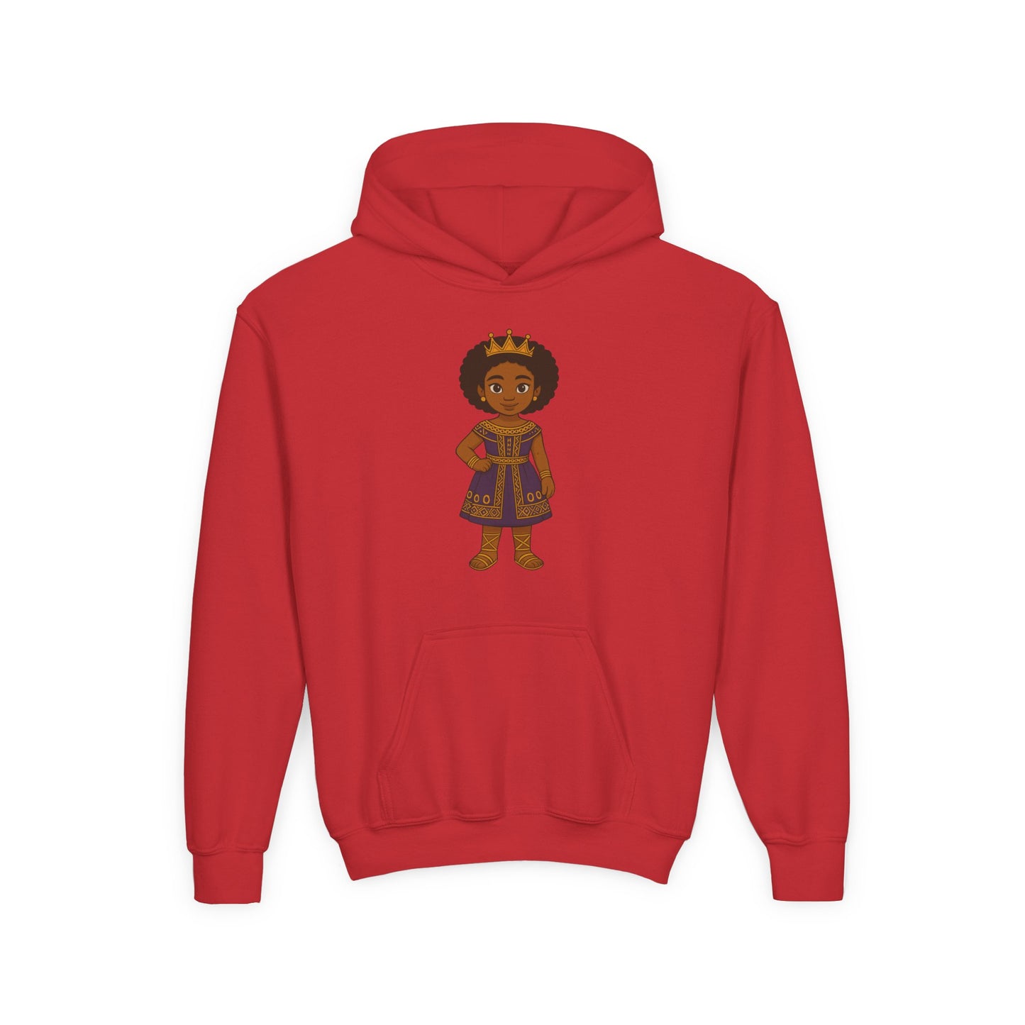 Young Queen – Girl's Empowerment Youth Hoodie