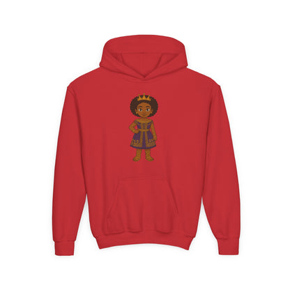 Young Queen – Girl's Empowerment Youth Hoodie
