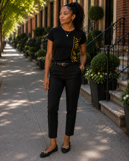 Tribal Stripe Power Tee for Women