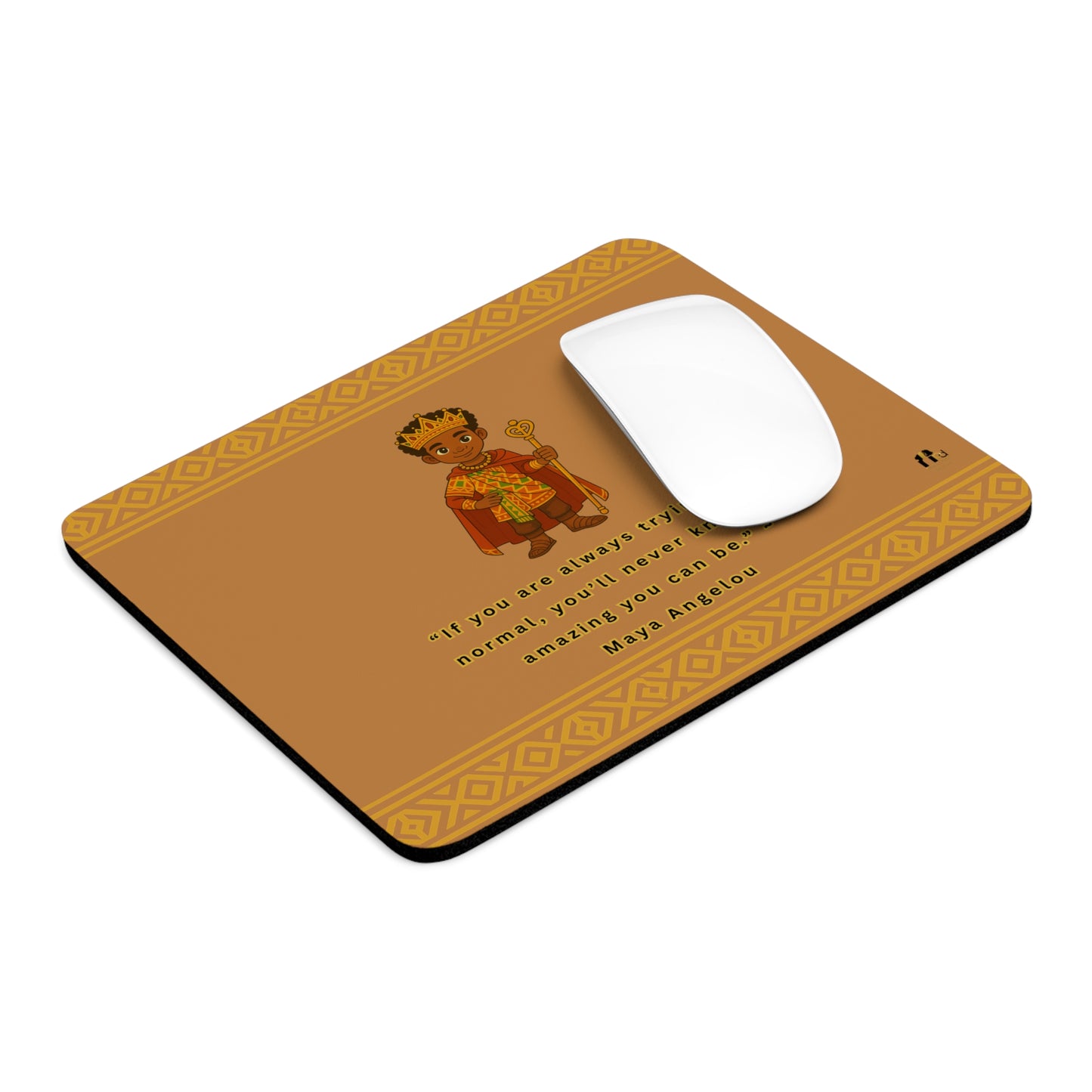 Royal Prince Mouse Pad – Bold African Prince Gaming & Office Desk Mat