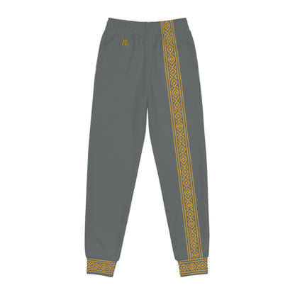 Nubian Pride Grey & Gold Tribal Unisex Joggers