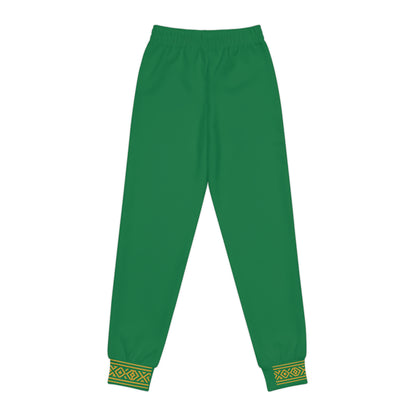 Nubian Pride Emerald Green & Gold Tribal Unisex Joggers