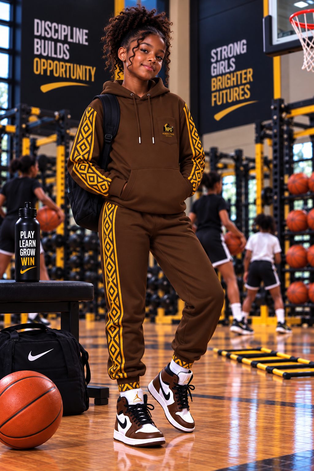 Trailblazers Unisex Hoodie in Brown