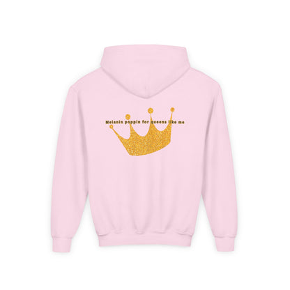 Young Queen – Girl's Empowerment Youth Hoodie