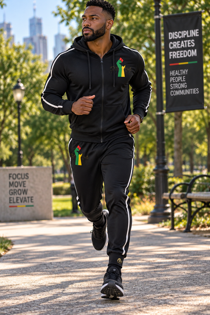 Pan-African Track Pants in Black
