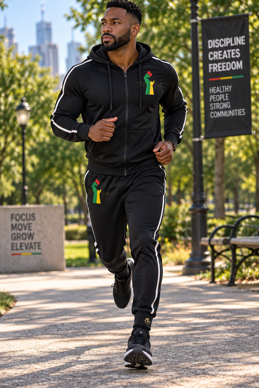 Pan-African Track Pants in Black