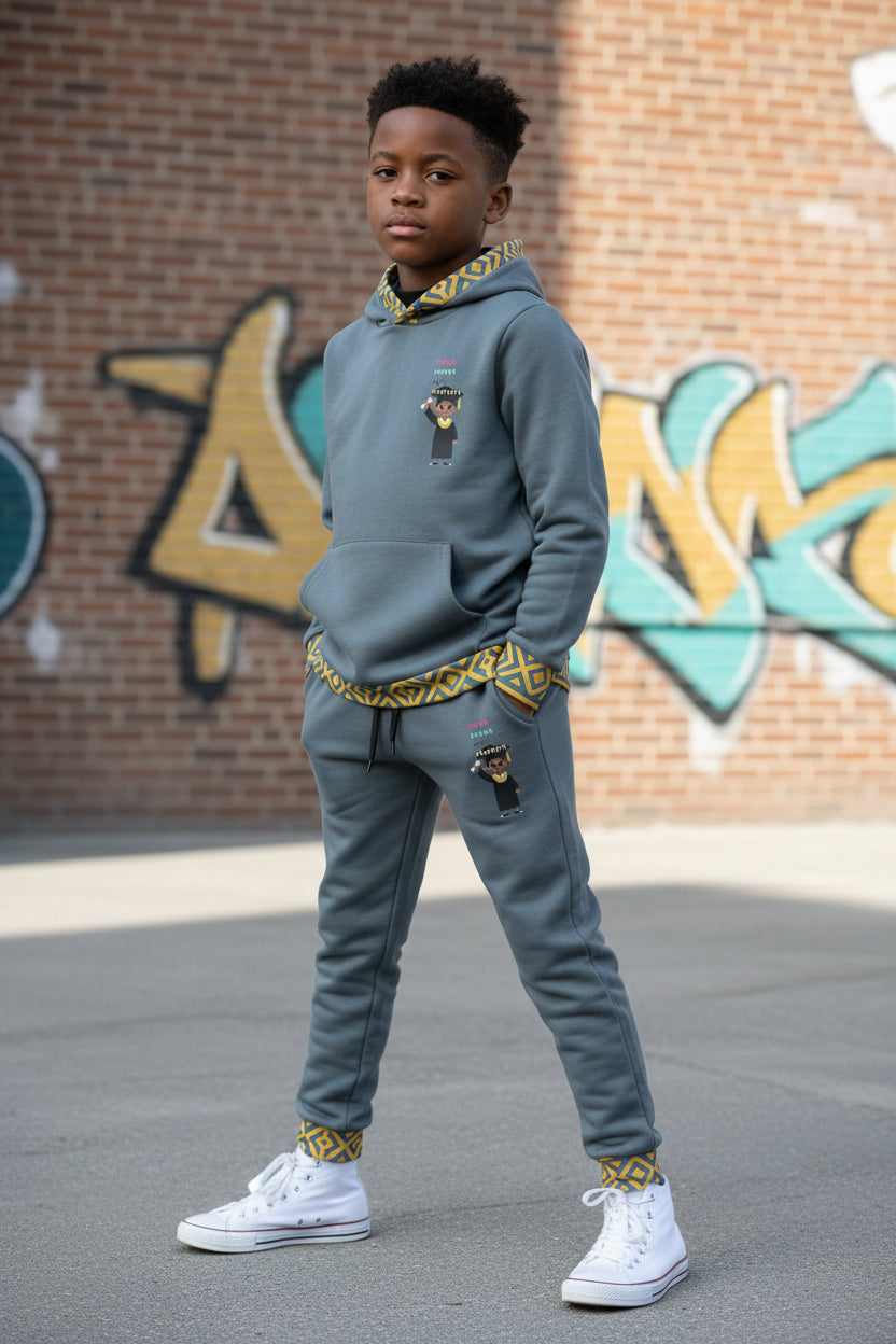 Future Legacy Proud HBCU Grad  Unisex Youth Joggers in Dark Grey