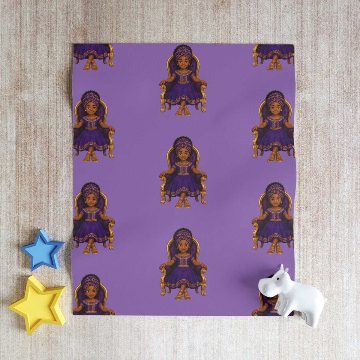 “Little Queen” Fleece Throw Blanket