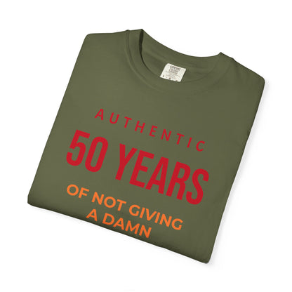 "Authentic 50 Years"  — "Print it your way" Personalized Graphic Tee