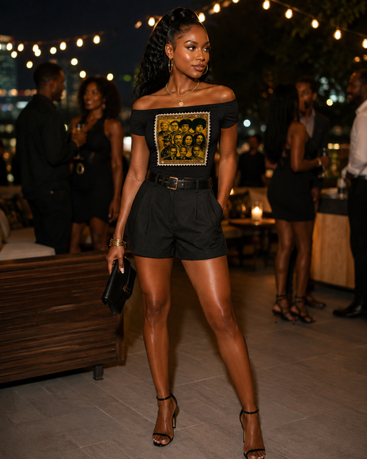 Iconic Heroes Off-the-Shoulder Tee