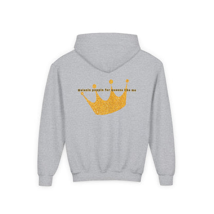 Young Queen – Girl's Empowerment Youth Hoodie