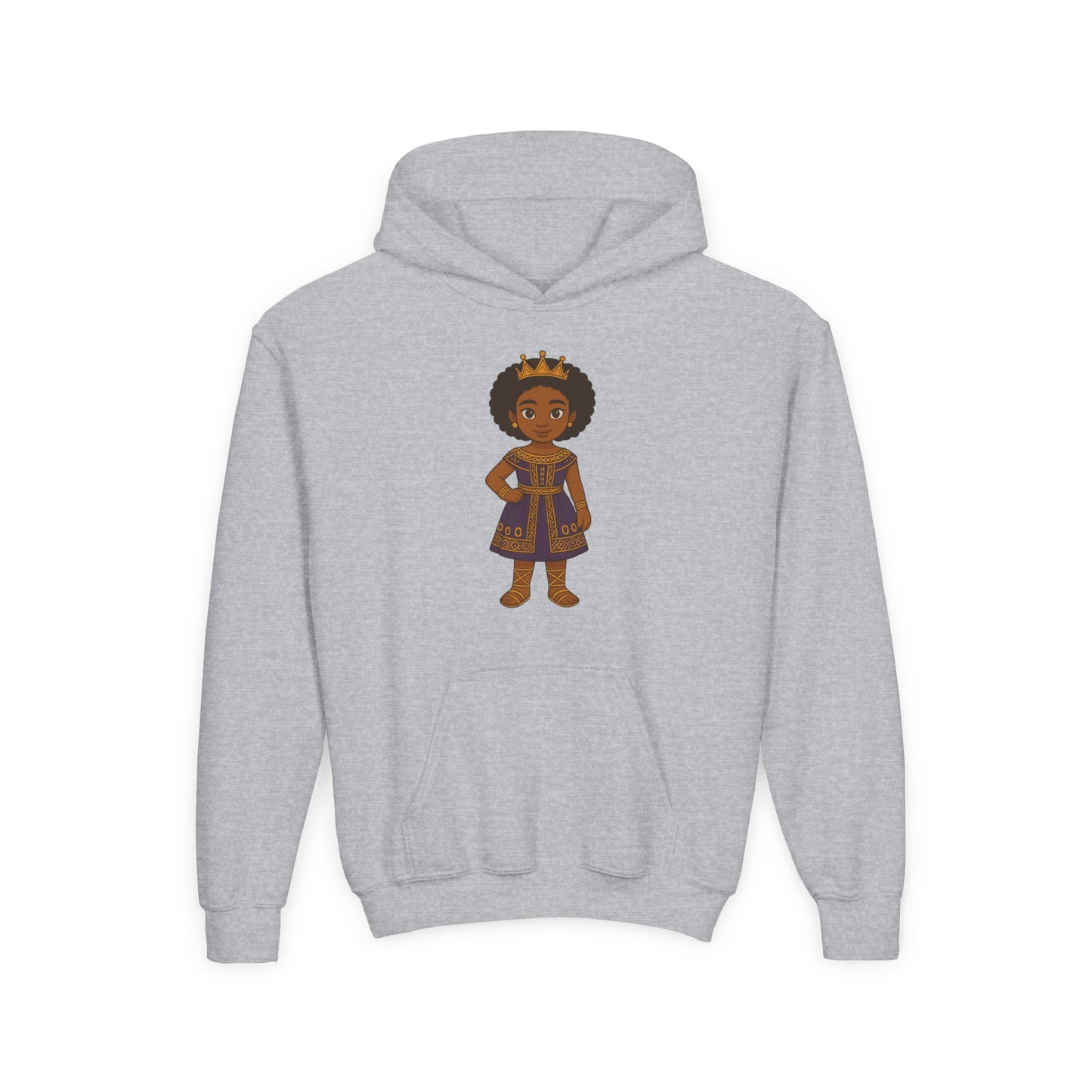 Young Queen – Girl's Empowerment Youth Hoodie