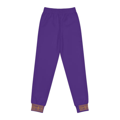 Nubian Pride Purple & Gold Tribal Unisex Joggers