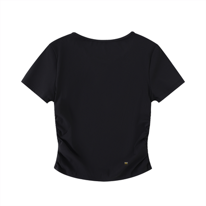 Ruched Bodycon Crop Top