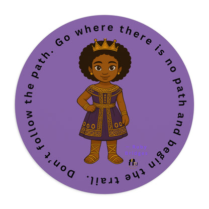 Afro Queen Mouse Pad — Inspiring Desk Mousepad for Black Girls