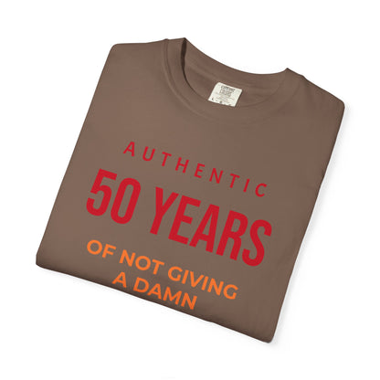 "Authentic 50 Years"  — "Print it your way" Personalized Graphic Tee