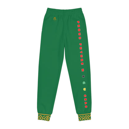 Future Legacy – Proud HBCU Grad Unisex Youth Joggers in Emerald Green
