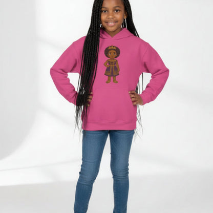Young Queen – Girl's Empowerment Youth Hoodie
