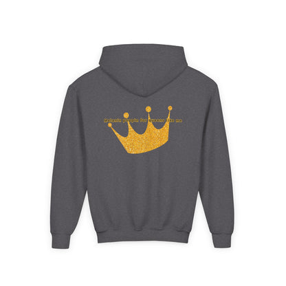 Young Queen – Girl's Empowerment Youth Hoodie