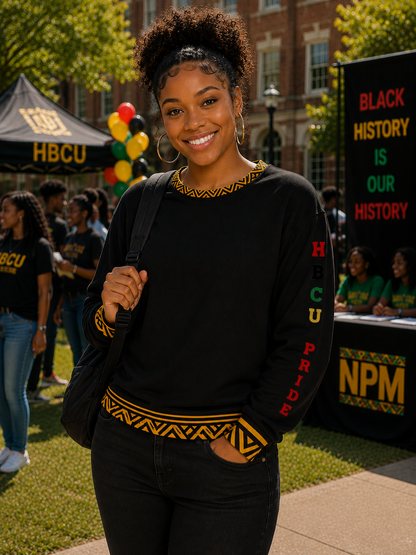 HBCU Pride Adult Unisex Sweatshirt in Black