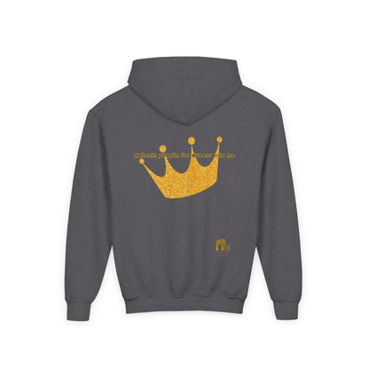 Young Queen – Girl's Empowerment Youth Hoodie