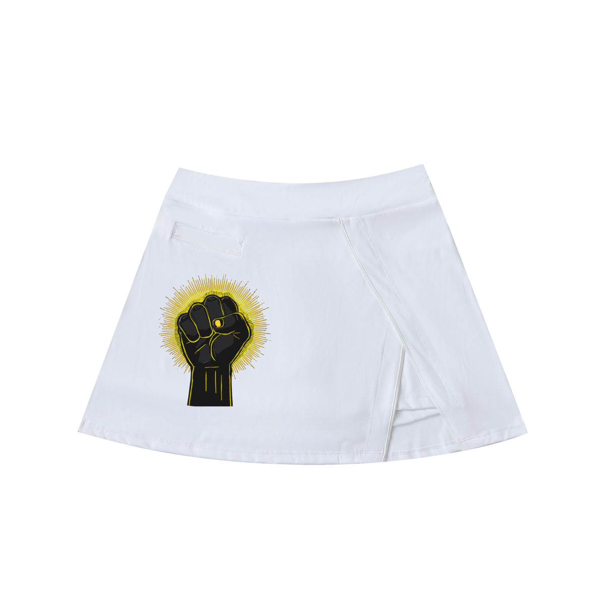 Rise Up A-Line Skirt - Yellow Fist