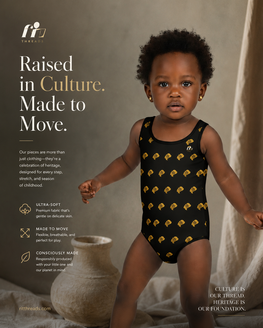 Nubian Roots Girls' Swimsuit