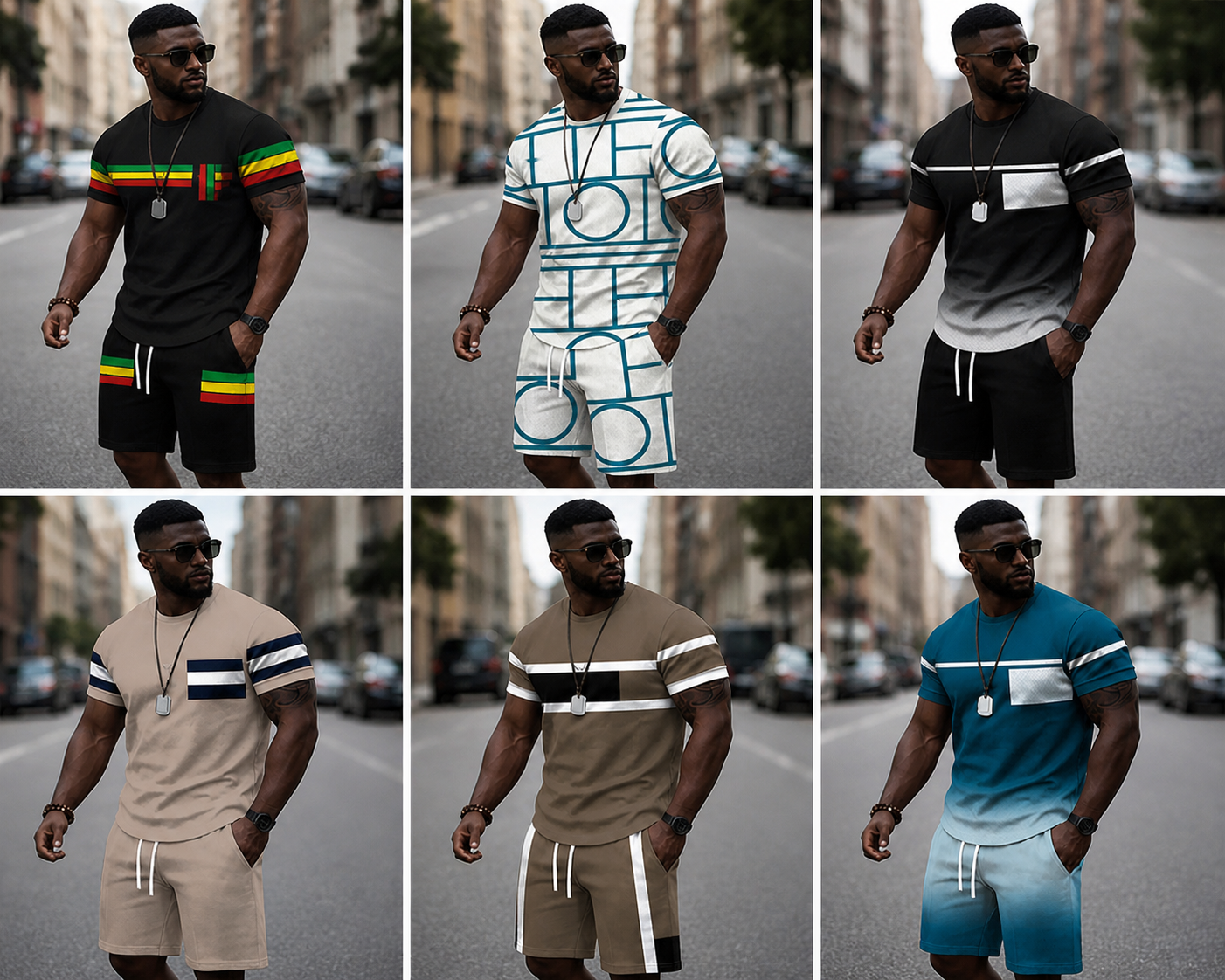 Men's 2-Piece Summer Sportswear Set