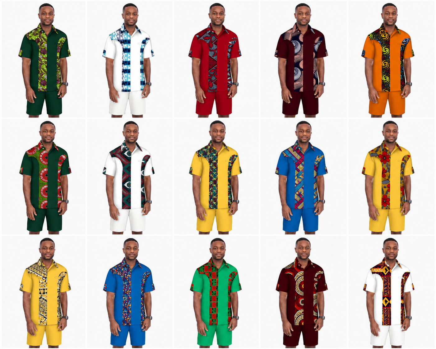 Men's Dashiki African Print Shirt
