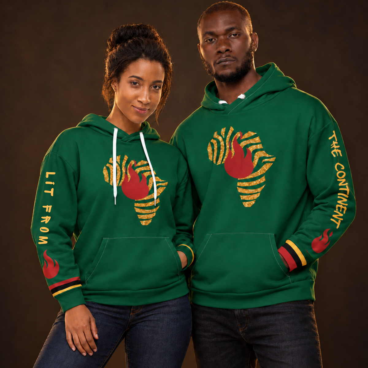 "Lit from the Continent" Unisex Hoodie