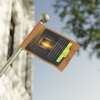 Religious Home Flag — "This House and Everyone in It" Prayer Banner