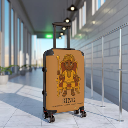 Kids Brown Prince Suitcase – Crowned Prince Travel Luggage