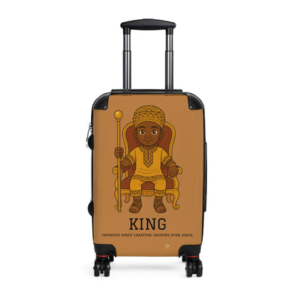 Kids Brown Prince Suitcase – Crowned Prince Travel Luggage