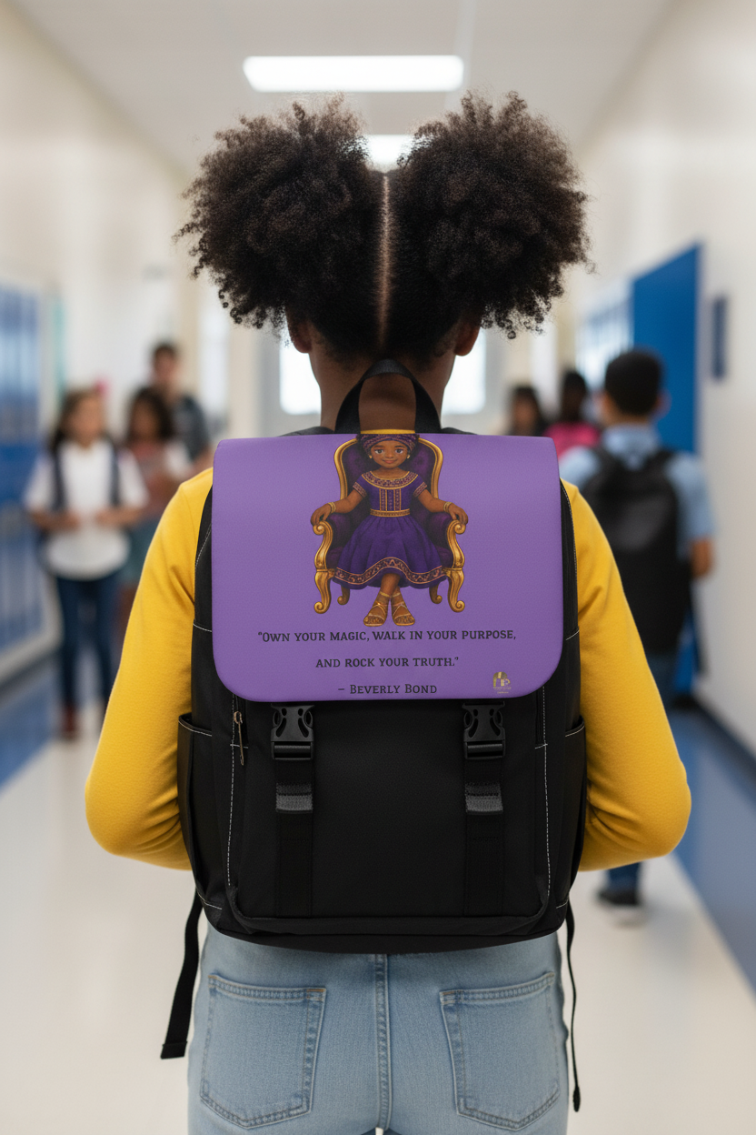 “Little Queen Power” Canvas Backpack