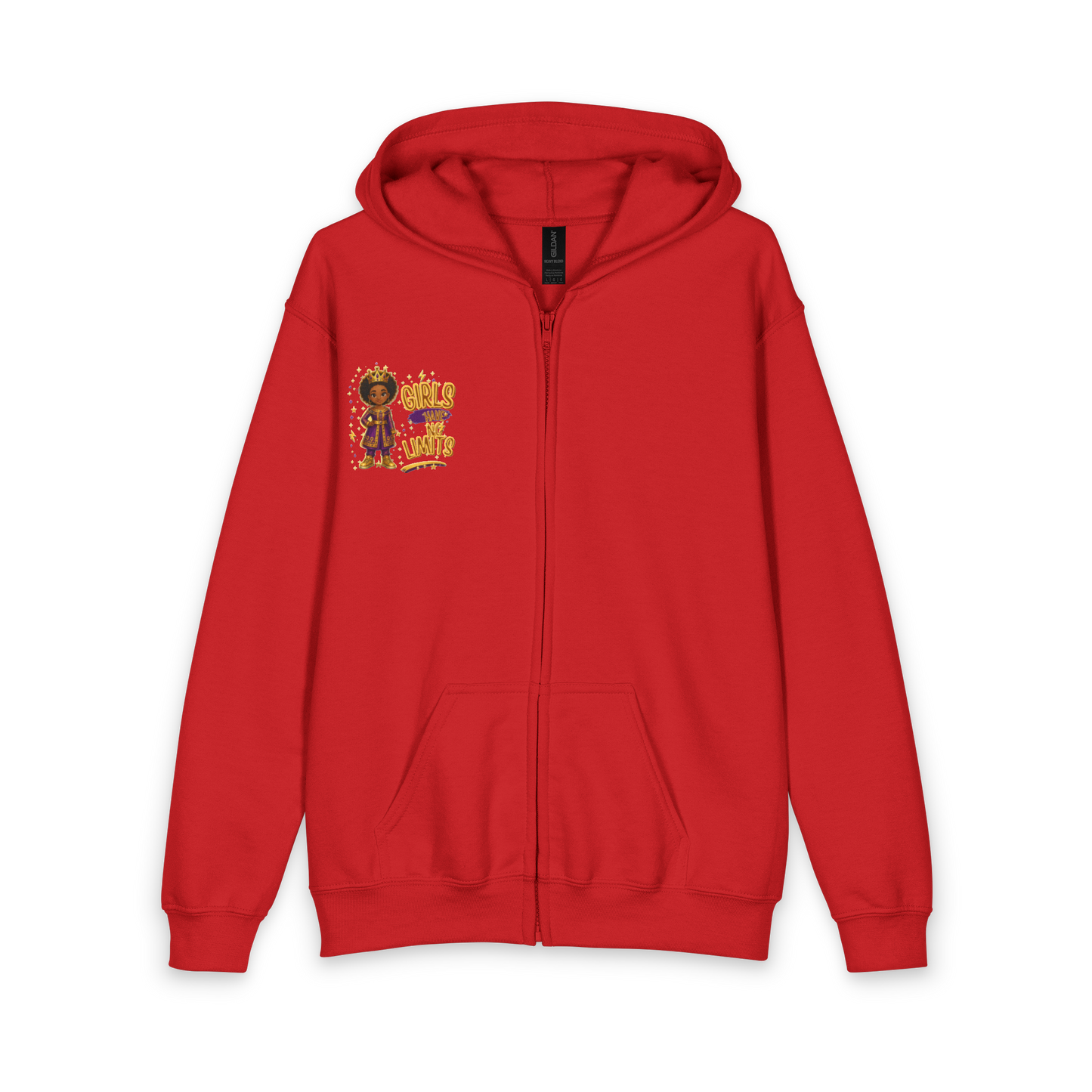 Young Queen – Girl’s Empowerment Youth Zipped Hoodie