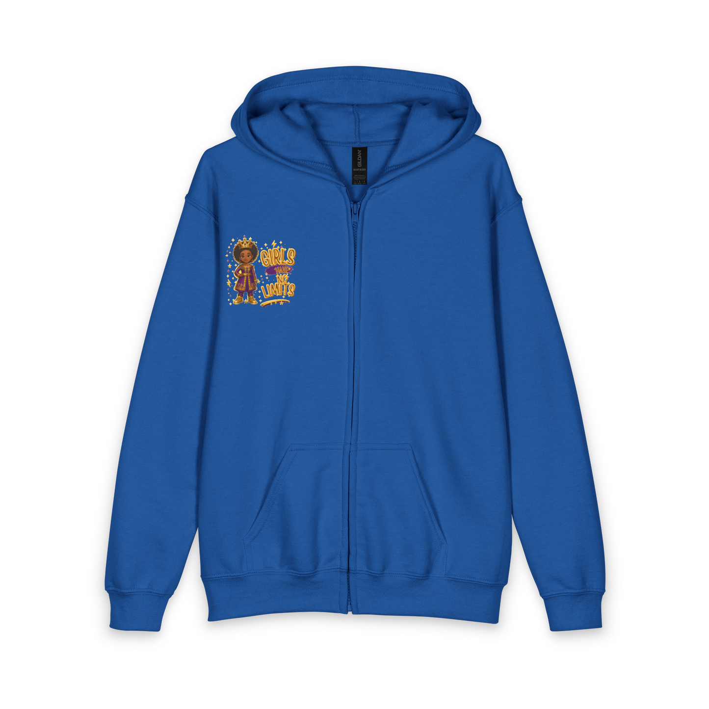 Young Queen – Girl’s Empowerment Youth Zipped Hoodie