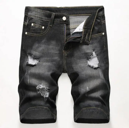 Men's Ripped Distressed Denim Shorts