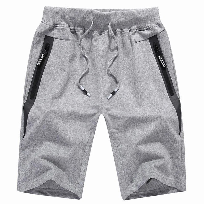 Men's Elastic Waist Casual Shorts with Pockets