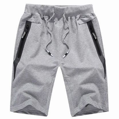 Men's Elastic Waist Casual Shorts with Pockets