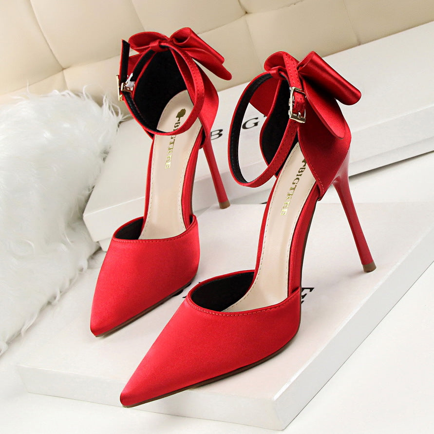 Women's Elegant Bowknot Heel