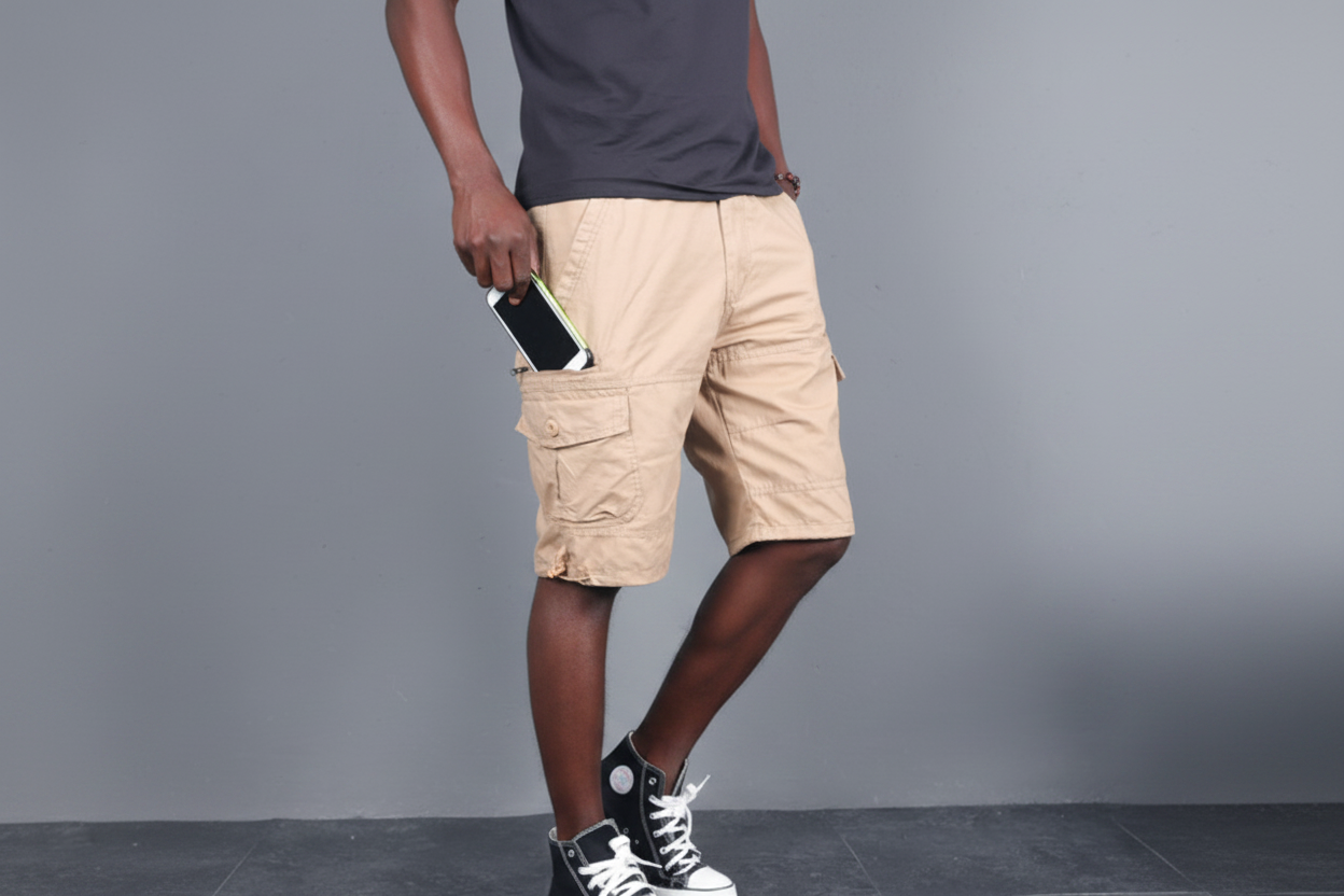 Bandana Cargo Shorts for Youth Boys
