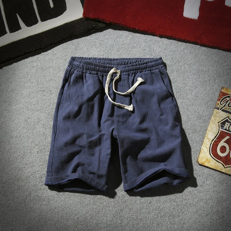 Men's Linen Beach Shorts