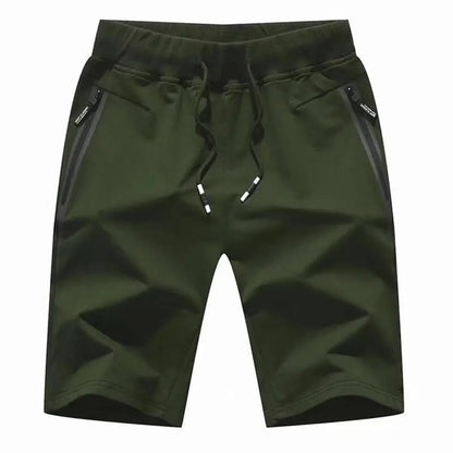 Men's Elastic Waist Casual Shorts with Pockets