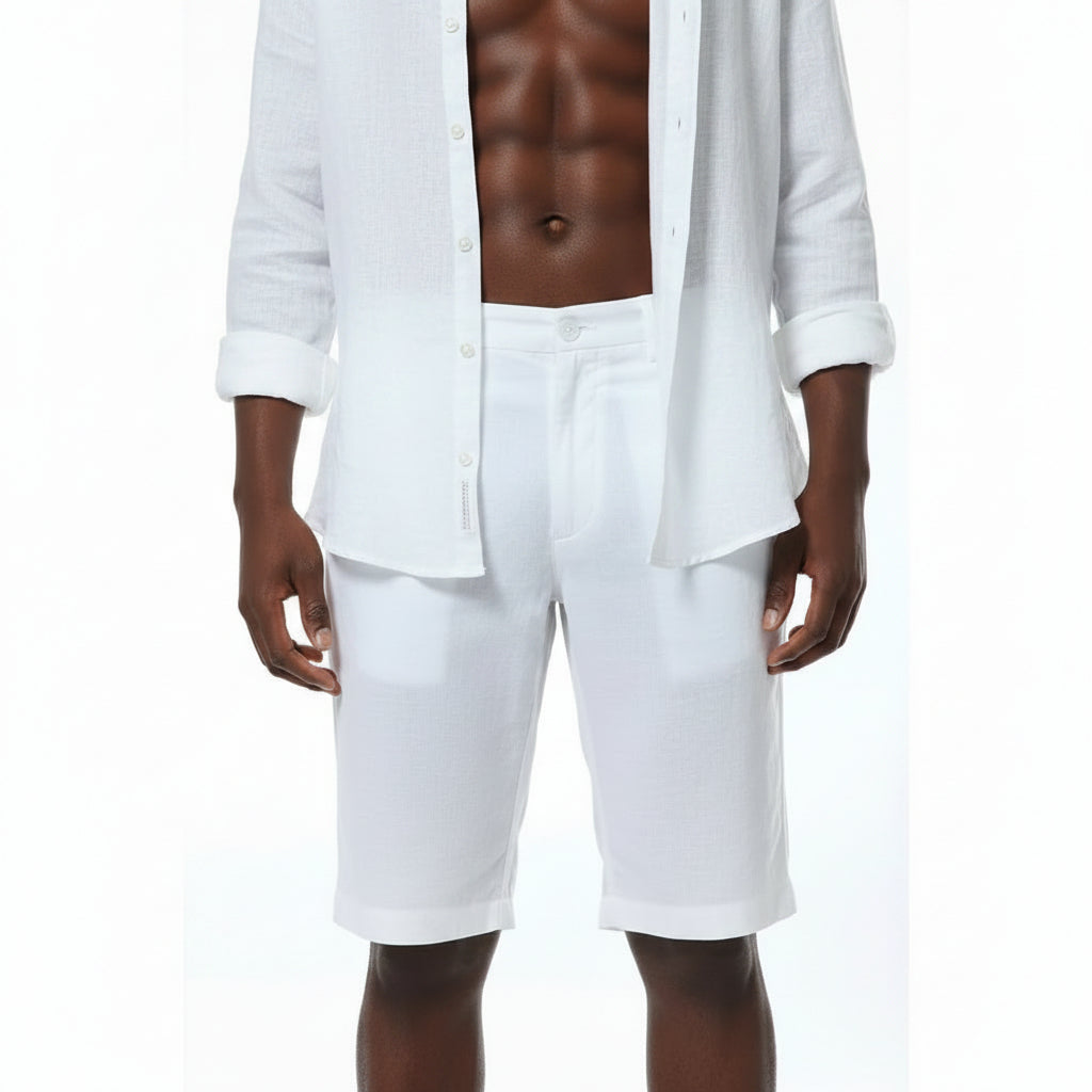 Men's Linen Casual Shorts