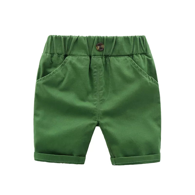 Boys' Cotton Elastic Waist Shorts