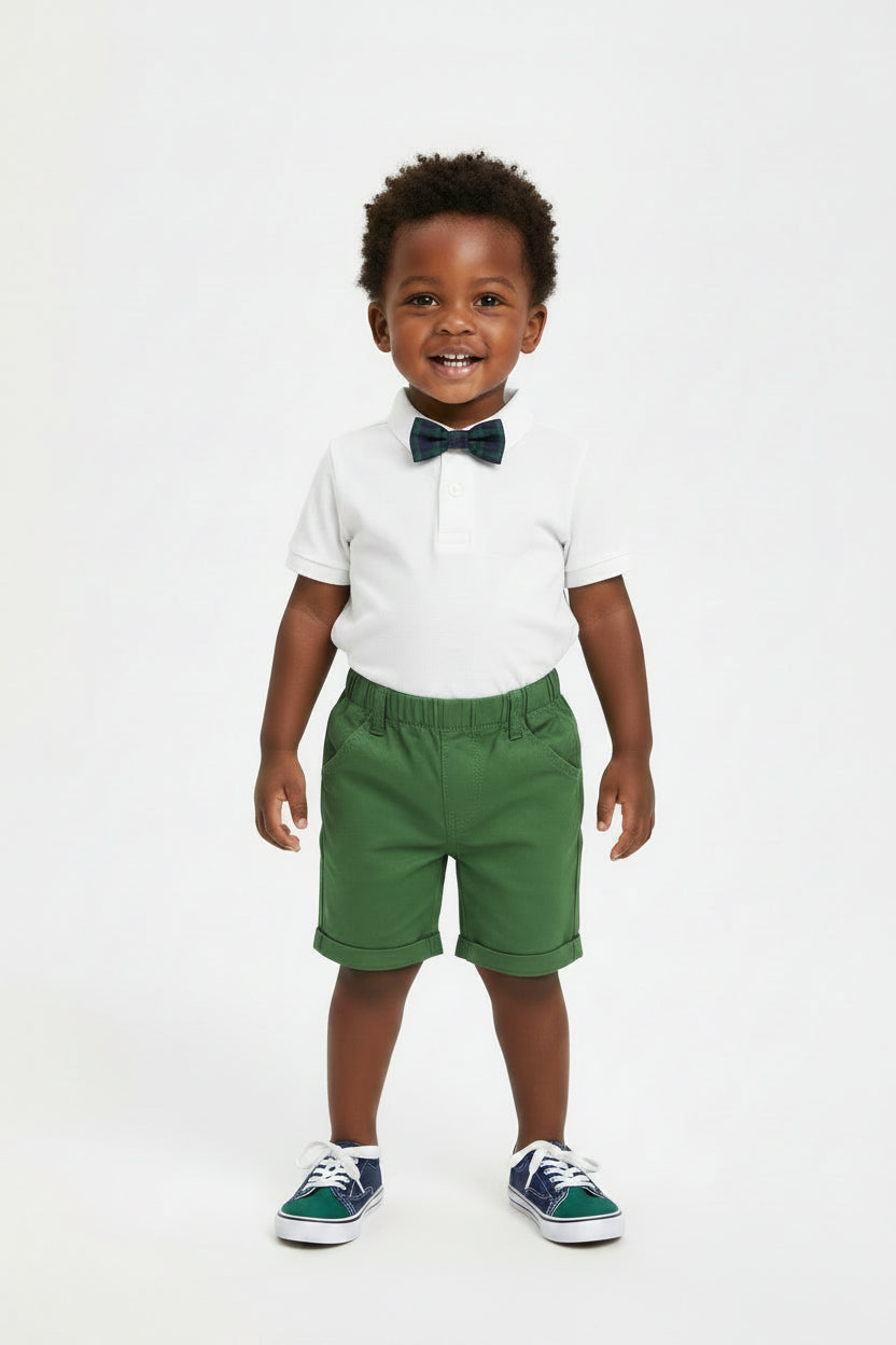 Boys' Cotton Elastic Waist Shorts