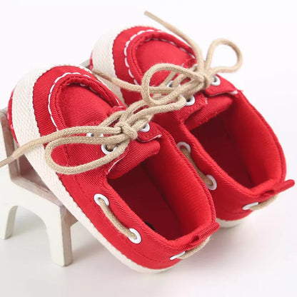 Baby Boys' Canvas Slip-On Boat Shoes